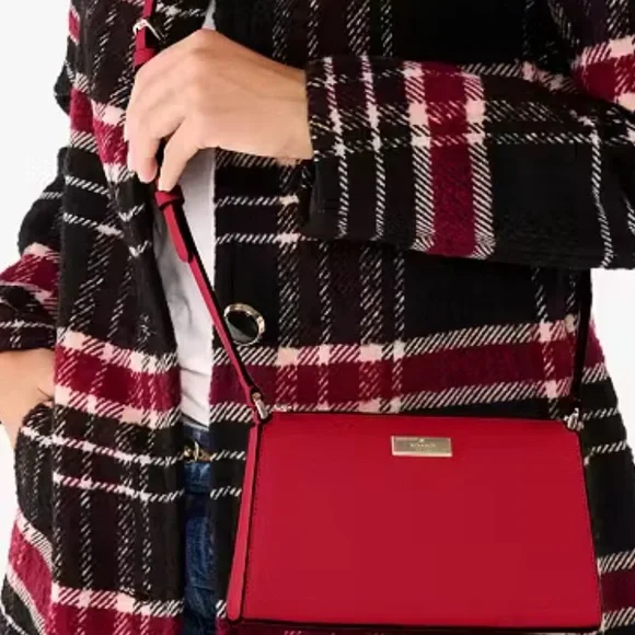 NWT Kate Spade Kenzie Limited Edition Mini Crossbody in Perfect Cherry Red - Picture 5 of 8